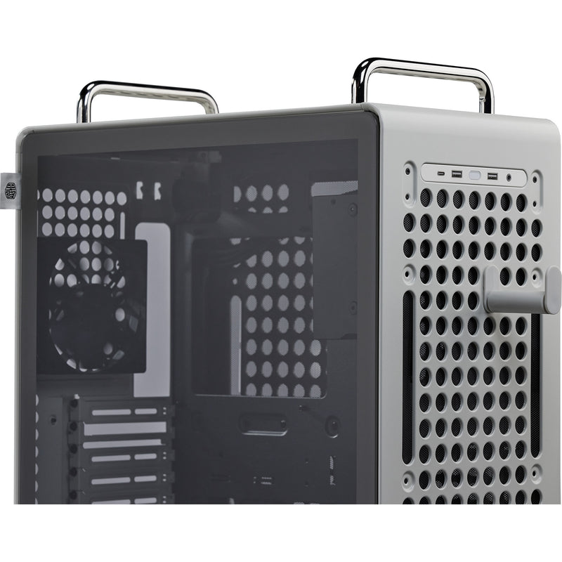 Load image into Gallery viewer, Cooler master qube 540 moonstone midi tower behuizing (grijs | 2x usb-a | 1x usb-c | tempered glass)