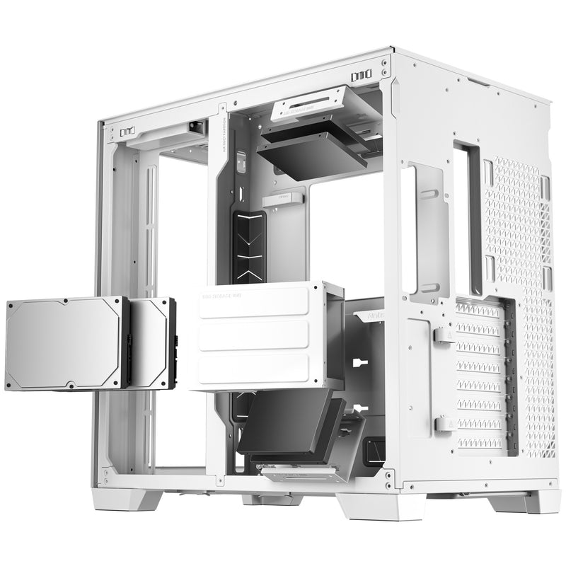 Afbeelding laden in galerijviewer, Antec c8 midi tower behuizing (wit zilver | 2x usb-a | 1x usb-c | tempered glass)