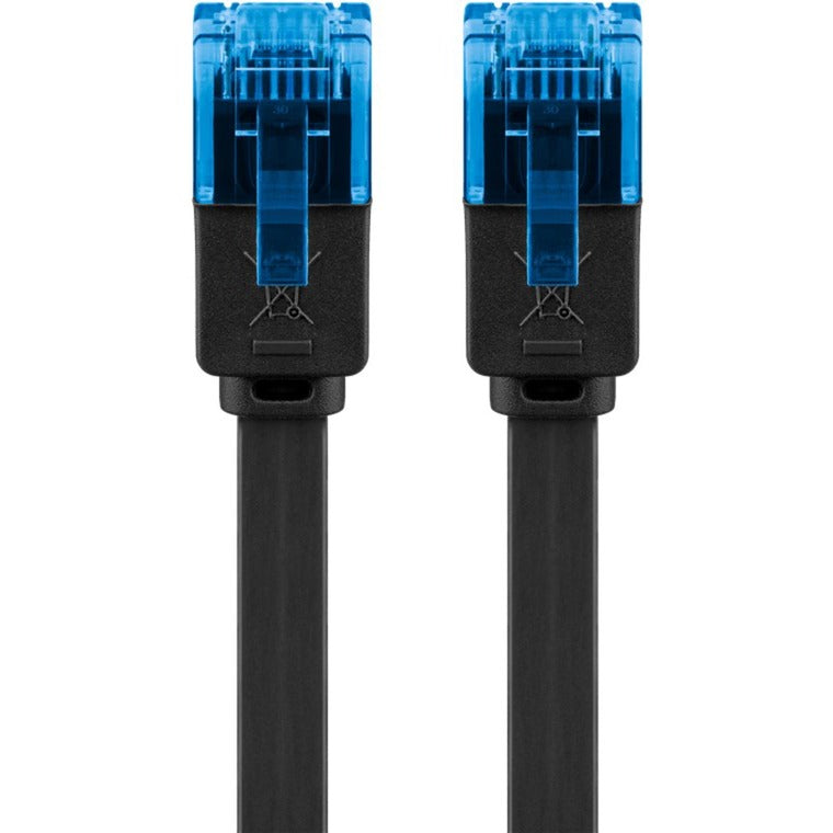 Load image into Gallery viewer, Goobay cat 6a u utp platte kabel (zwart, 20 meter)