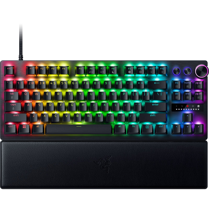 Load image into Gallery viewer, Razer huntsman v3 pro tkl rgb mechanisch gaming toetsenbord (zwart, us lay-out (qwerty), analog optical gen 2, 80% (tkl), double-shot pbt)