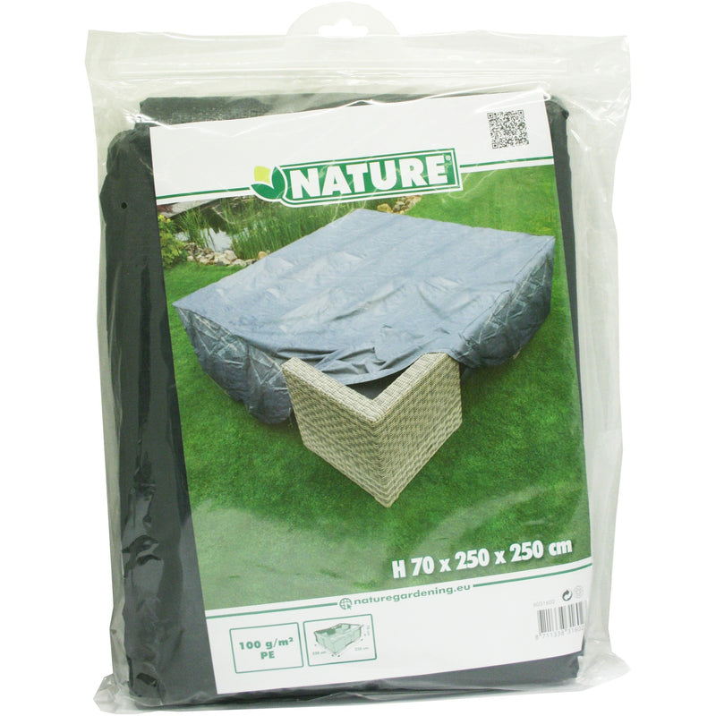 Load image into Gallery viewer, Nature tuinmeubelafdekhoes voor loungeset afdekking (grijs, 6031602)