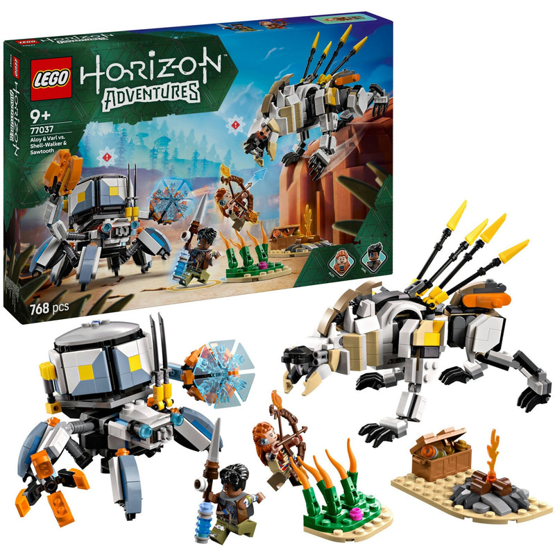 Load image into Gallery viewer, Lego horizon adventures - aloy en varl vs. shell-walker en sawtooth constructiespeelgoed (77037)