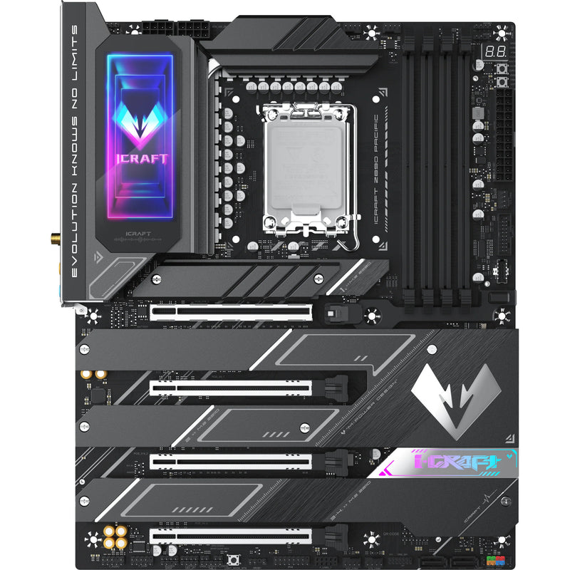 Afbeelding laden in galerijviewer, Maxsun ms-icraft z890 pacific socket 1851 moederbord (zwart, raid, 2.5 gb-lan, wlan, bt, sound, atx)