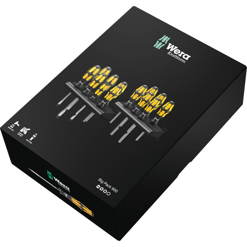 Load image into Gallery viewer, Wera big pack 900 schroevendraaierset (zwart geel, 13-delig)