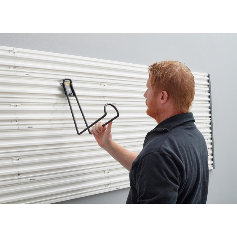 Load image into Gallery viewer, Stanley track wall - ladderhaak houder (zwart)