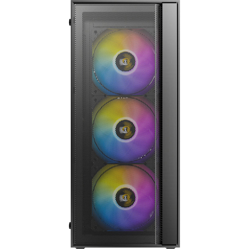 Load image into Gallery viewer, Antec ax65 argb midi tower behuizing (zwart | 3x usb-a | tempered glass)