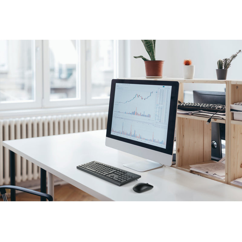 Chargez l'image dans la visionneuse de la galerie, Kensington km150 eq wireless desktop set desktopset (zwart, us lay-out (qwerty), membraan, 100%, 1200 dpi)