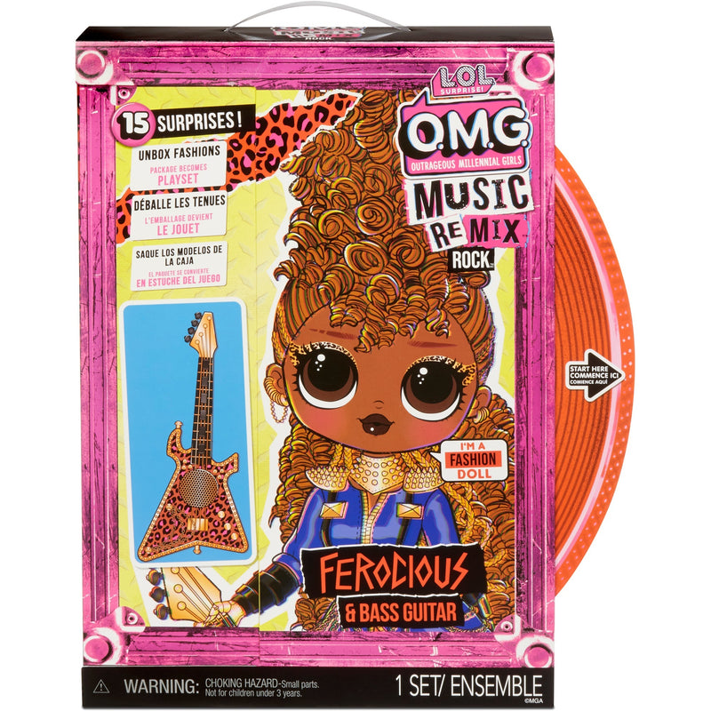 Load image into Gallery viewer, Mga entertainment l.o.l. surprise! omg remix rock - ferocious and bass guitar pop