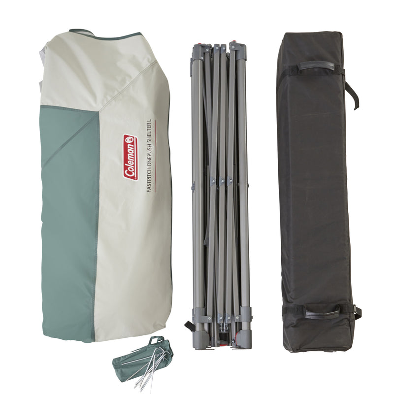 Load image into Gallery viewer, Coleman fastpitch onepush shelter l paviljoen (turquoise grijs, 4 x 4 m)