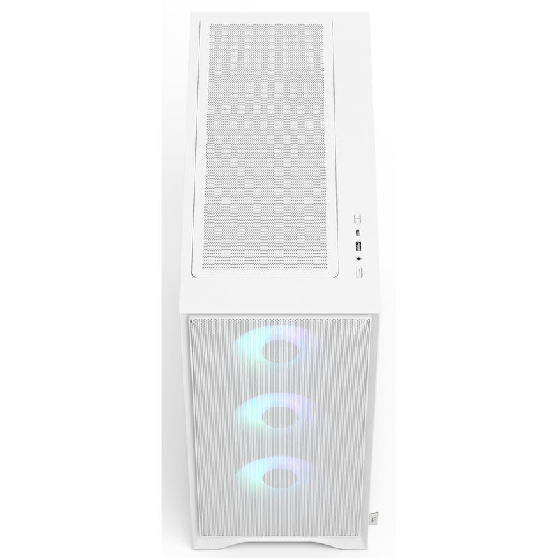 Laden Sie das Bild in Galerie -Viewer, Fractal design pop 2 air rgb midi tower behuizing (wit | 1x usb-a | 1x usb-c | rgb | tempered glass)