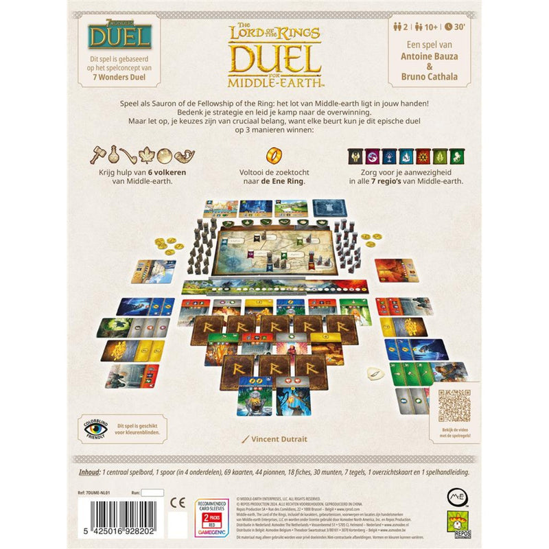 Afbeelding laden in galerijviewer, Asmodee the lord of the rings - duel for middle earth - nederlandstalig kaartspel