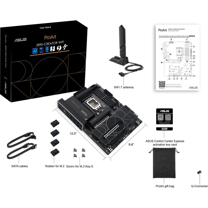 Load image into Gallery viewer, Asus proart z890-creator wifi socket 1851 moederbord (raid, 2.5gb-lan, 10gb-lan, wi-fi 7, bt, sound, atx)