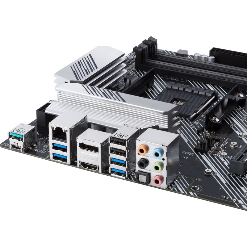 Load image into Gallery viewer, Asus prime b550-plus socket am4 moederbord (zwart zilver, raid, gb-lan, sound, atx)