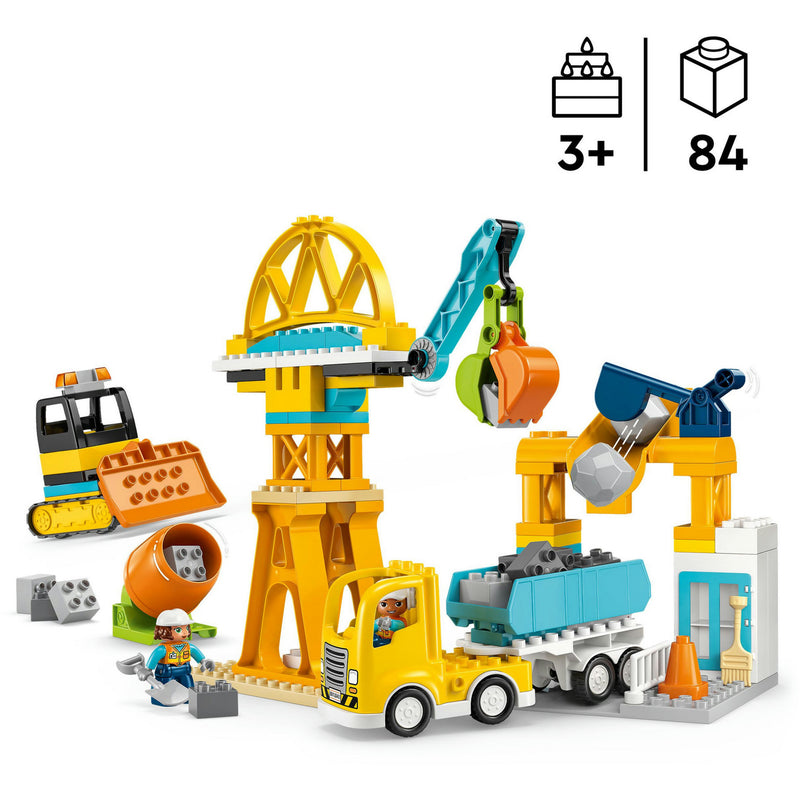 Load image into Gallery viewer, Lego duplo 10476 3-in-1 bouwplaats en voertuigen