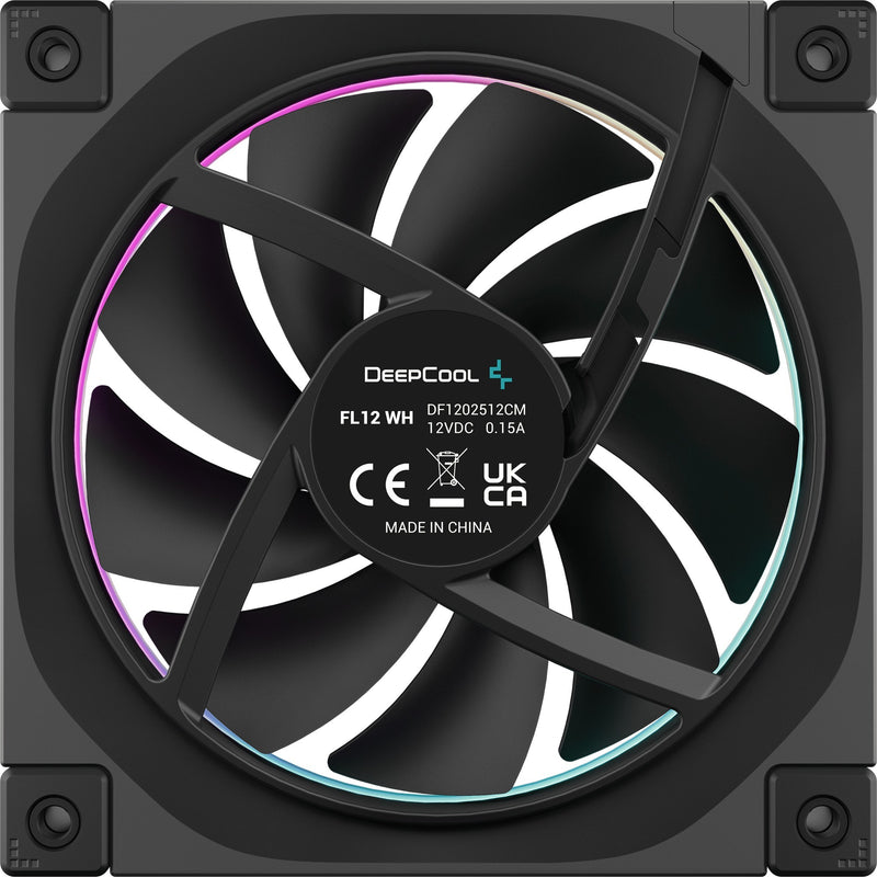 Chargez l'image dans la visionneuse de la galerie, Deepcool fl12 rgb case fan (zwart, 120 x 120 x 25 mm, pwm)
