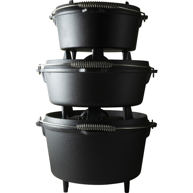Laden Sie das Bild in Galerie -Viewer, The windmill dutch oven 9 qt kookpan (zwart, ø 31.5 cm | 8.5 liter)