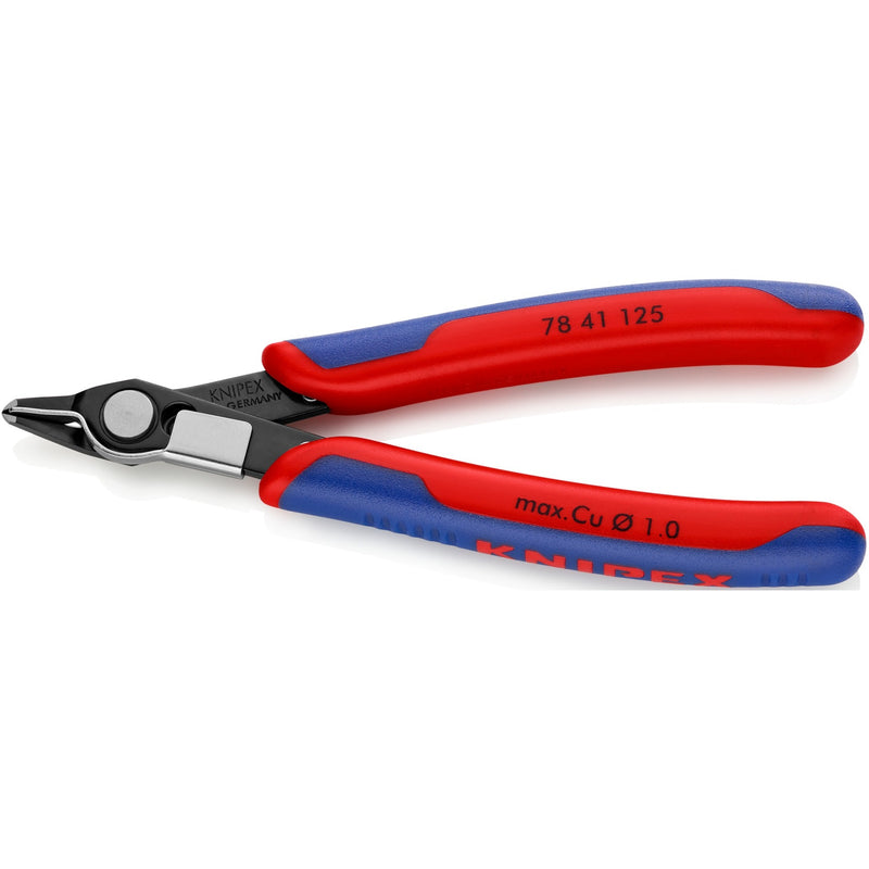 Load image into Gallery viewer, Knipex electronic super knips 78 41 125 elektronica-tang (rood blauw)