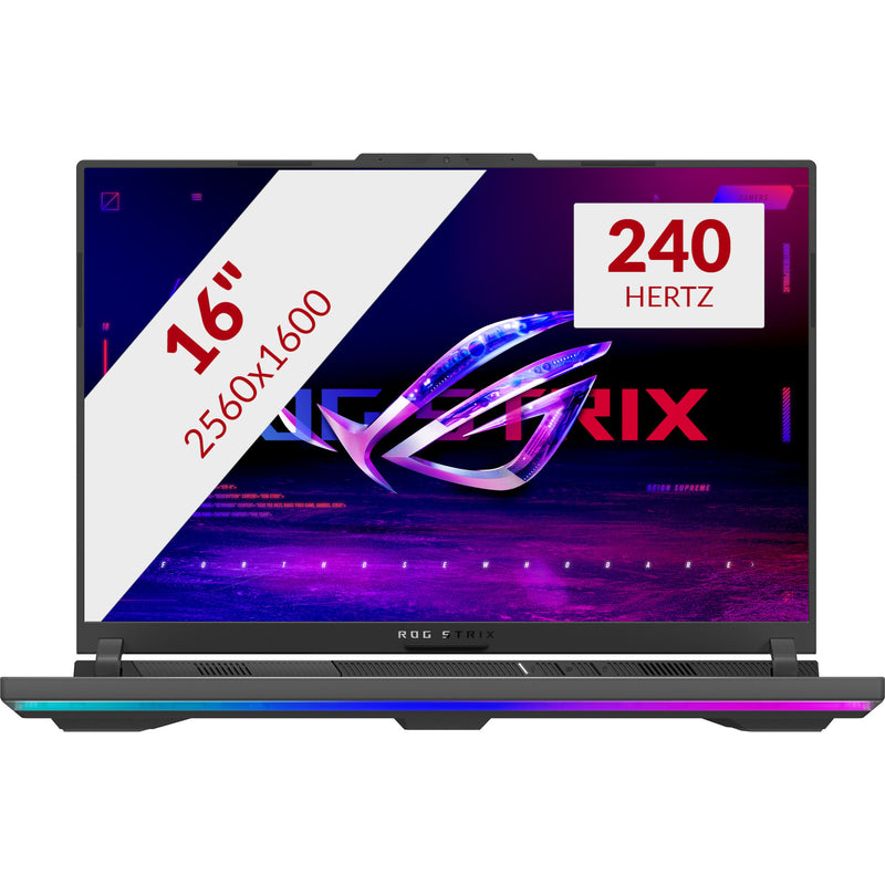 Afbeelding laden in galerijviewer, Asus rog strix g16 g614fr-s5213w 16 gaming laptop (grijs groen | ryzen 9 9955hx | rtx 5070 ti | 32 gb | 1 tb ssd)