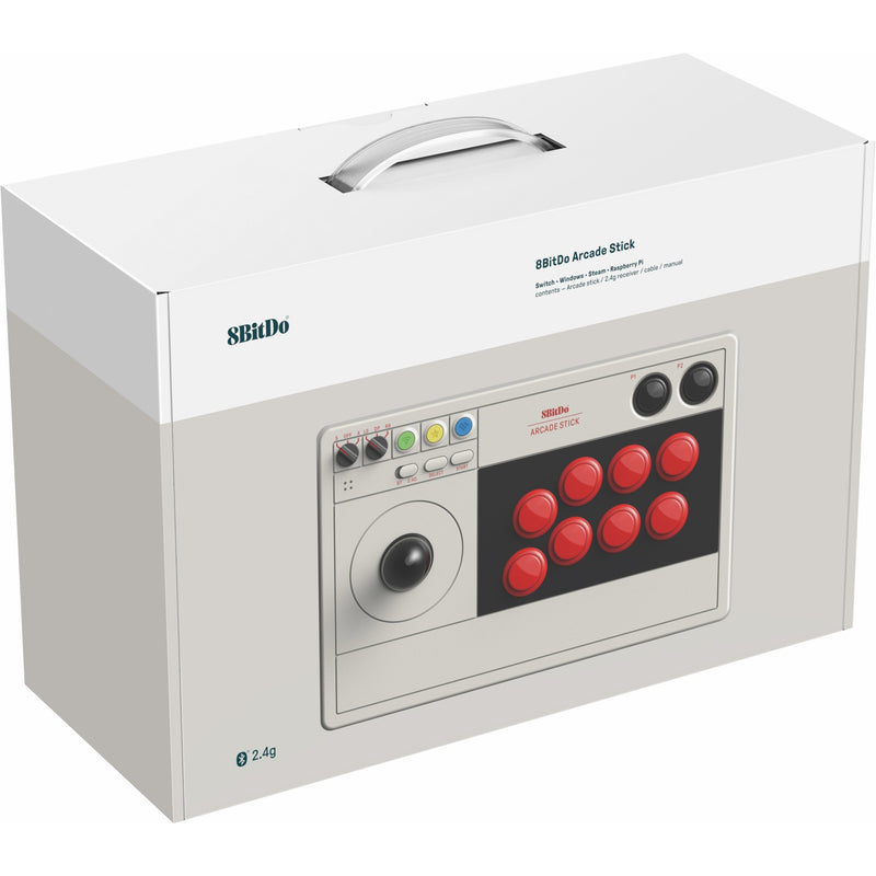 Chargez l'image dans la visionneuse de la galerie, 8bitdo arcade stick joystick (grijs, switch 1, switch 2, pc, bluetooth 2.4g usb-c)
