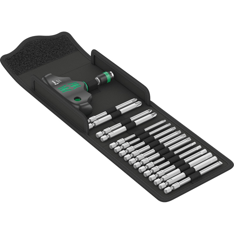 Load image into Gallery viewer, Wera kraftform kompakt 400, 17-delig dopsleutel (zwart groen)