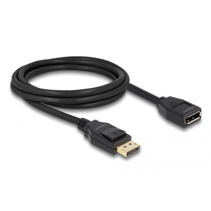 Load image into Gallery viewer, Delock displayport 1.2 verlengkabel (zwart, 2 meter, 4k 60 hz)