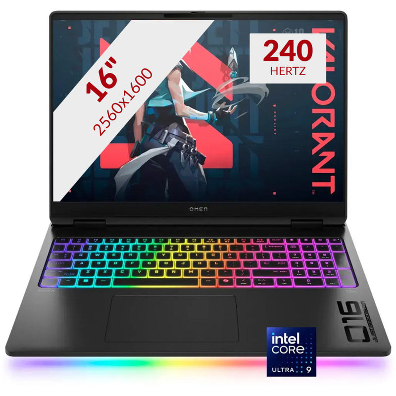 Load image into Gallery viewer, Hp omen max 16-ah0370nd 16 gaming laptop (zwart | core ultra 7 255hx | rtx 5070 ti | 32 gb | 2 tb ssd)