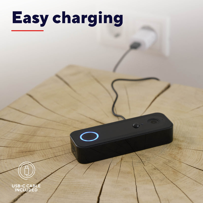 Load image into Gallery viewer, Trust doorcam-3000 slimme wifi deurbelcamera (zwart, 2.4 ghz wifi)
