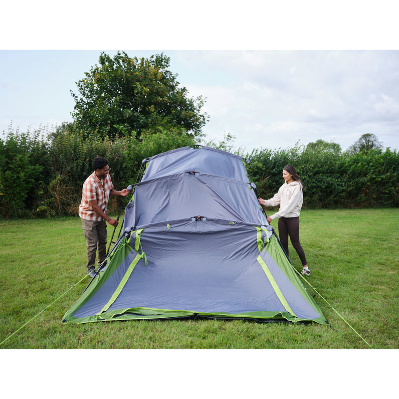 Load image into Gallery viewer, Coleman fastpitch victoria falls 4 blackout tent (groen grijs)