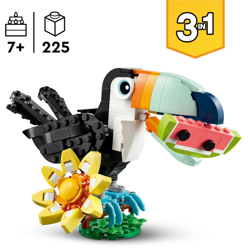 Afbeelding laden in galerijviewer, Lego ® creator 3in1 wilde dieren: tropische toekan - 31173