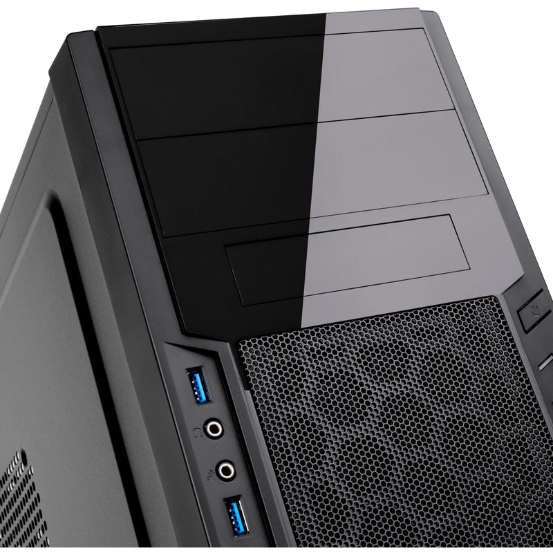 Load image into Gallery viewer, Silverstone sst-ps13b midi tower behuizing (zwart | 2x usb-a)