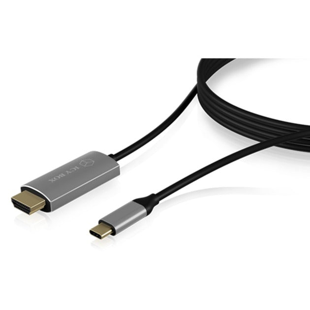 Load image into Gallery viewer, Icy box ib-cb020-c - usb-c (male) > hdmi (male) kabel (zwart, 1,8 meter)