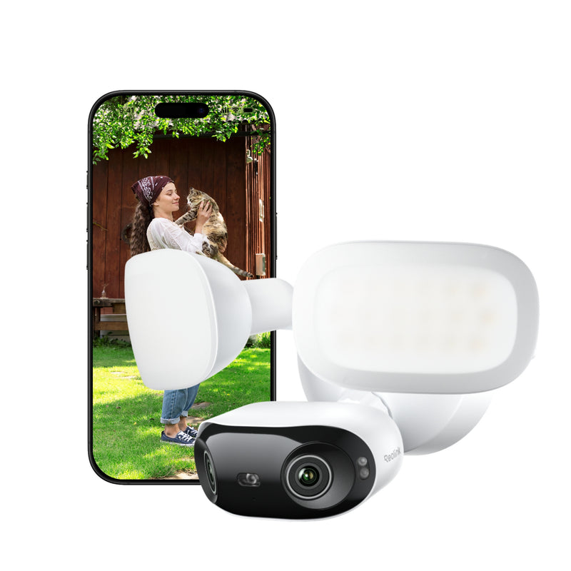 Cargue la imagen en el visor de la galería, Reolink f751w elite floodlight wifi beveiligingscamera (wit, uhd 4k, wifi)