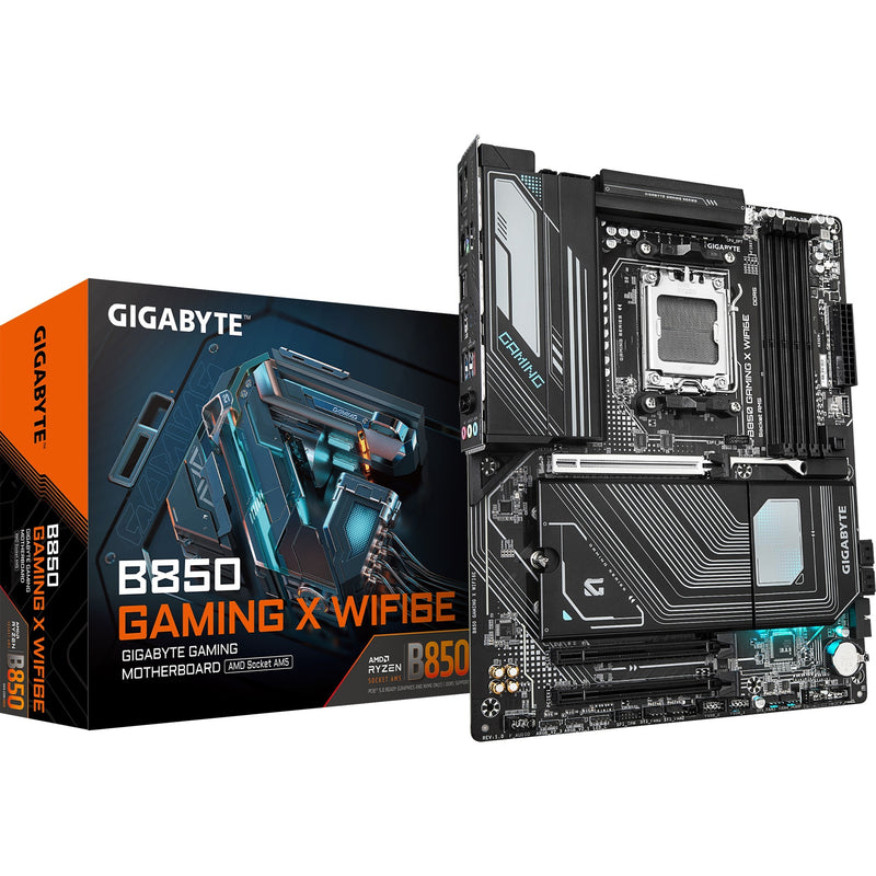 Load image into Gallery viewer, Gigabyte b850 gaming x wifi6e socket am5 moederbord (zwart grijs, raid, 2,5gb-lan, wi-fi 6e, bt, sound, atx)
