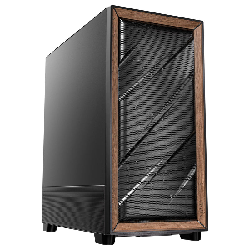 Cargue la imagen en el visor de la galería, Antec flux se midi tower behuizing (zwart | 2x usb-a | 1x usb-c)