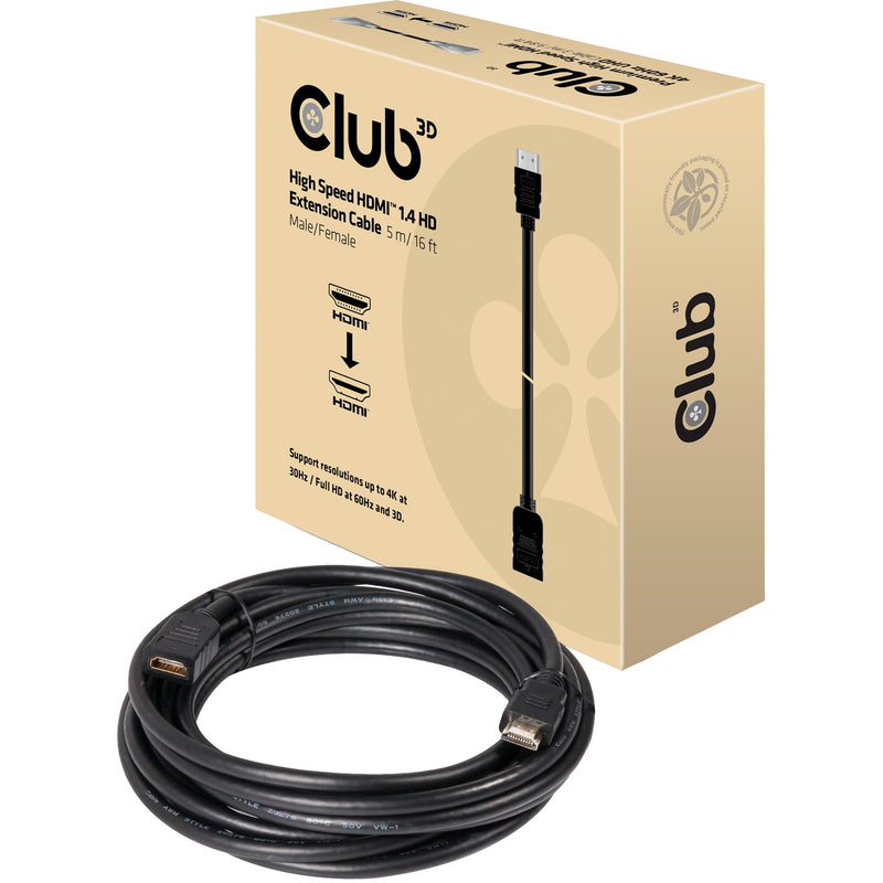 ギャラリービューアに画像をロードする, Club 3d high speed hdmi 1.4 hd verlengkabel (zwart, 5 meter)