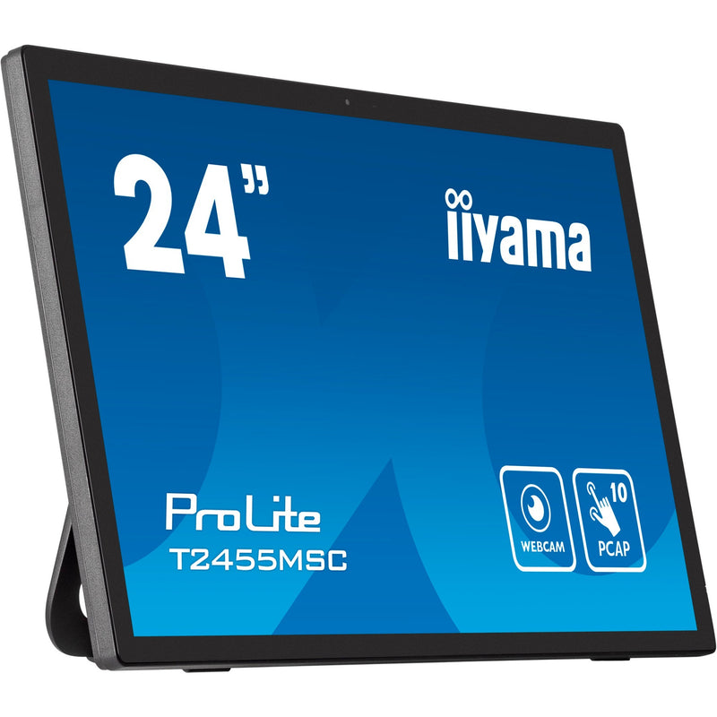 Load image into Gallery viewer, Iiyama prolite t2455msc-b1 24 touchscreen monitor (zwart (mat), hdmi, displayport, 2x usb-a, usb-b)