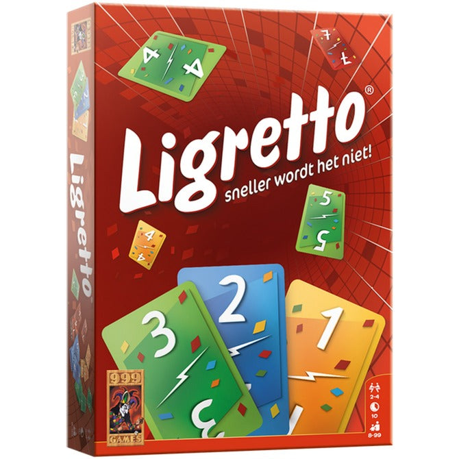 Load image into Gallery viewer, 999games 999 games ligretto rood kaartspel (nederlands, 2 - 4 spelers, 10 minuten, vanaf 8 jaar)