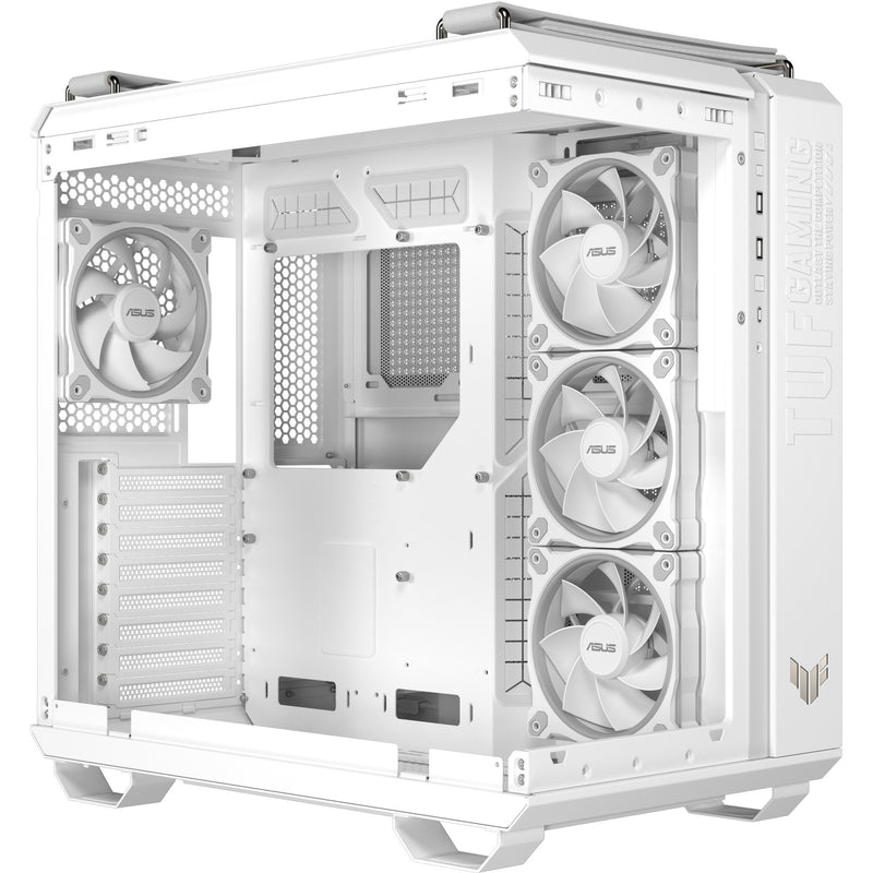 Cargue la imagen en el visor de la galería, Asus tuf gaming gt502 horizon argb midi tower behuizing (wit | 3x usb-a | 1x usb-c | tempered glass)