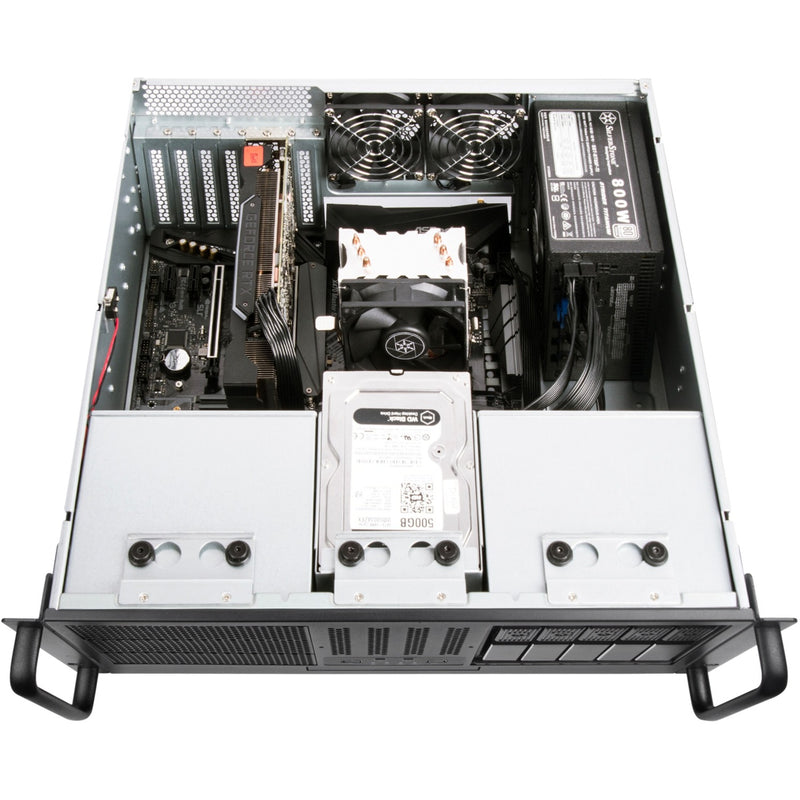 Load image into Gallery viewer, Silverstone rm41-506 rack behuizing (zwart | 2x usb-a 3.2 (5 gbit s))