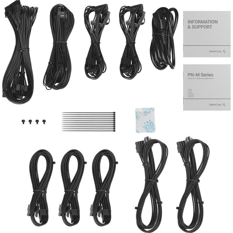 Chargez l'image dans la visionneuse de la galerie, Deepcool pn850m modulaire 850 watt voeding (zwart, 1x 12v-2x6, 3x pcie)