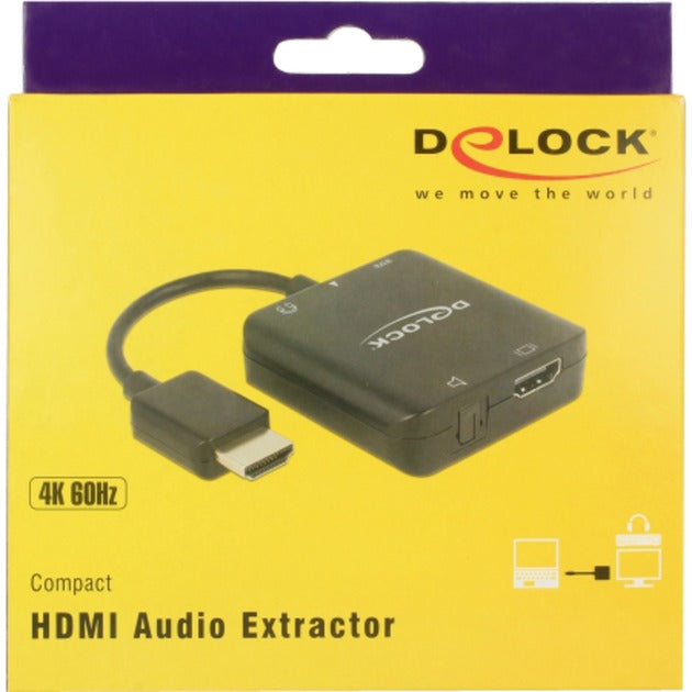 Load image into Gallery viewer, Delock hdmi audio extractor compact adapter (zwart, 0,3 meter, 4k 60hz)