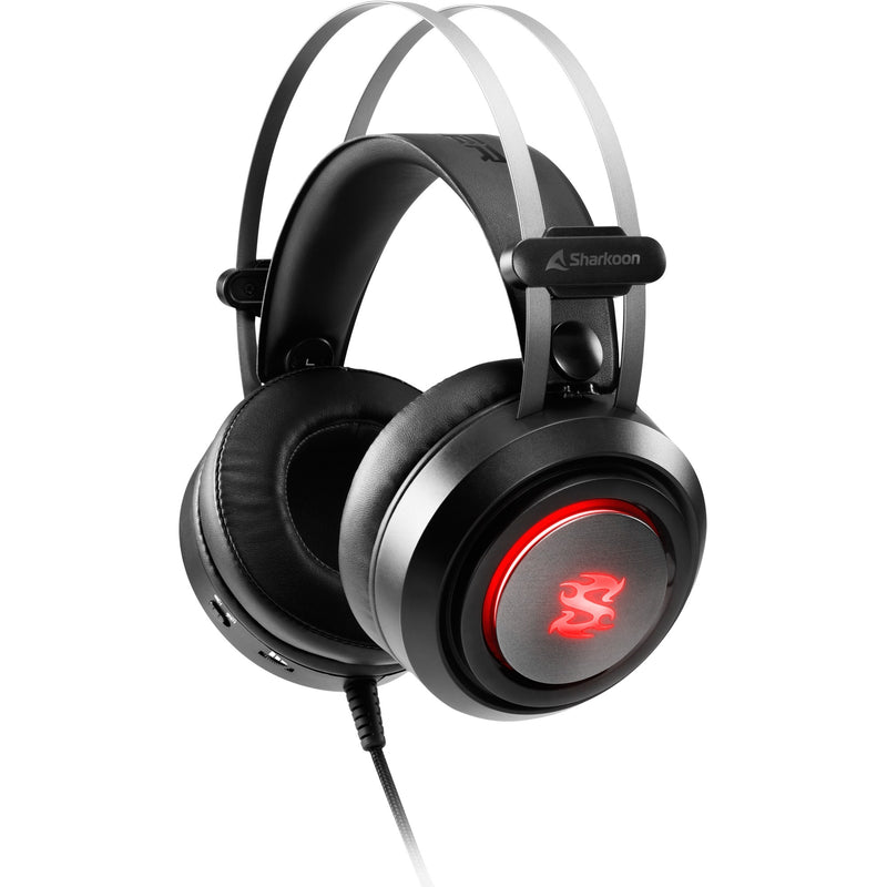 Load image into Gallery viewer, Sharkoon skiller sgh30 over-ear gaming headset (zwart, pc, playstation 4, playstation 5, rgb leds)