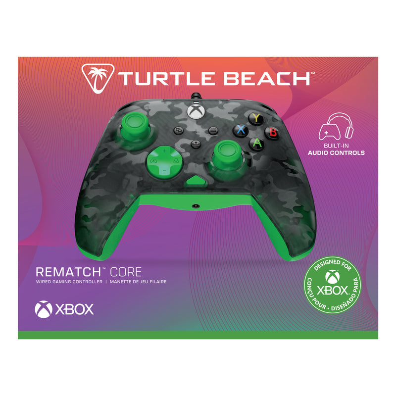 Load image into Gallery viewer, Turtle beach rematch core bedrade controller (zwart groen, xbox serie x|s, xbox one, pc)