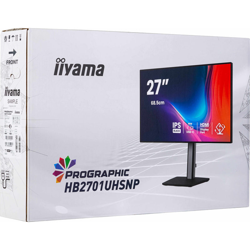 Load image into Gallery viewer, Iiyama prographic hb2701uhsnp-b1 27 4k uhd monitor (zwart (mat), hdmi, displayport, usb-c, audio)