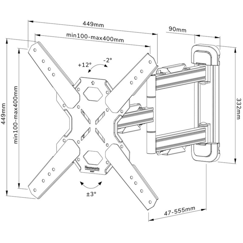 Load image into Gallery viewer, Neomounts wl40s-850bl14 select tv wandsteun standaard (zwart)
