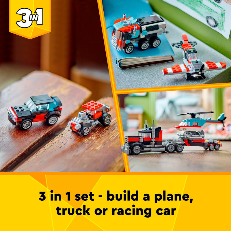 Load image into Gallery viewer, Lego creator 31146 truck met helikopter
