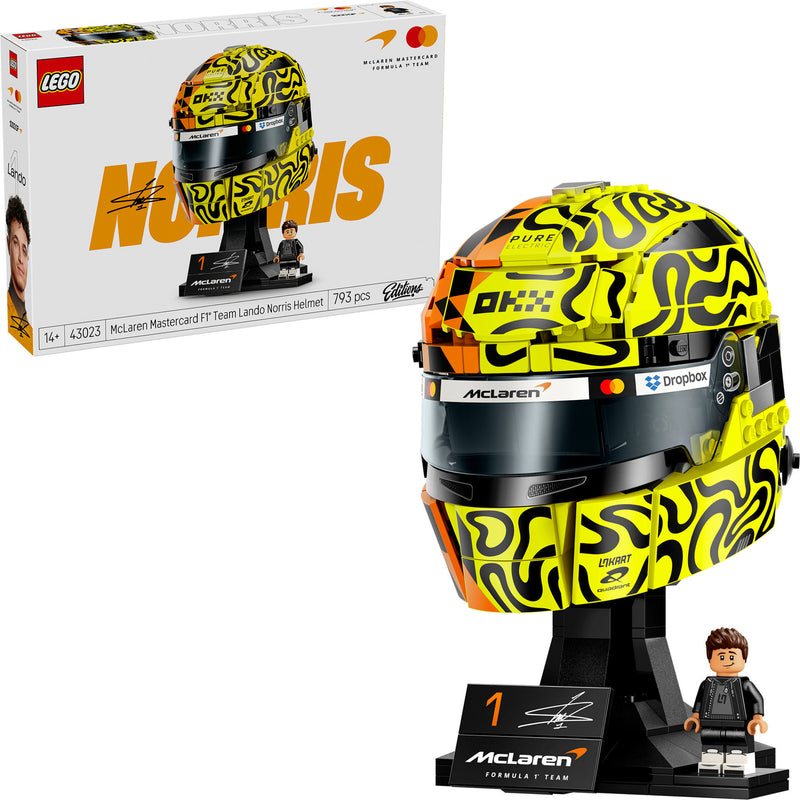 Cargue la imagen en el visor de la galería, Lego editions mclaren mastercard f1 team helm van lando norris bouwpakket voor kinderen 43023