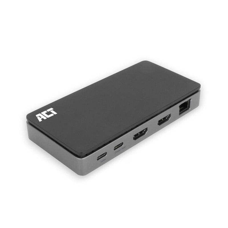 Load image into Gallery viewer, Act connectivity usb-c 4k mst dockingstation (zwart grijs)