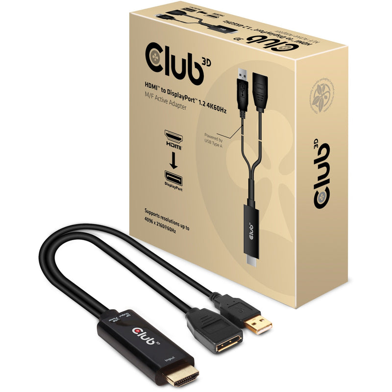 Afbeelding laden in galerijviewer, Club 3d hdmi naar displayport actieve adapter (0,25 meter, 4k)