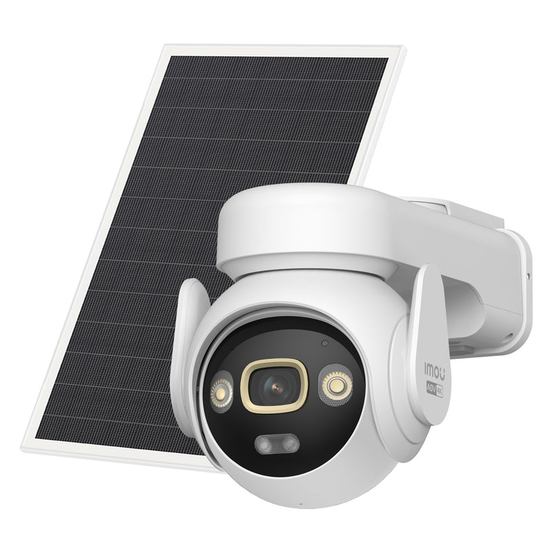 Laden Sie das Bild in Galerie -Viewer, Imou aov pt 4k kit (wifi+4g) simcard sd beveiligingscamera (wit, 8 mp, wifi 6, 4g lte, solar panel, ai-detectie)